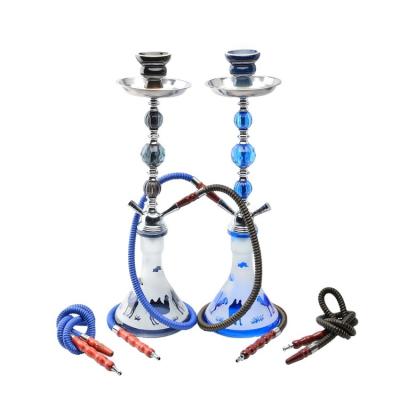 China 2021 new style shisha new style exquisite novelty/minimalist/medium size water pipe hookah wholesale custom modern acrylic double shisha for sale