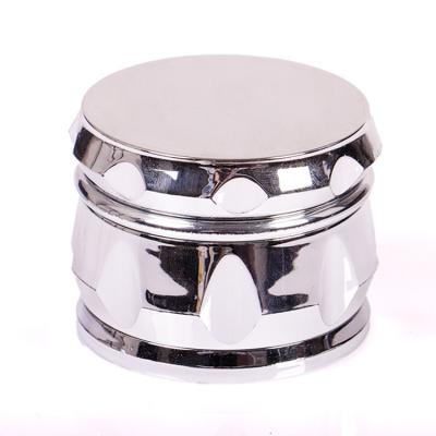 China Tobacco Herb New Design 55mm Pocket Plastics Custom Portable Spinner Grinding Herb Grinder for sale