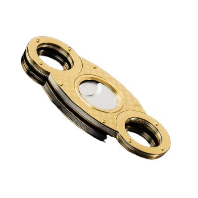 China Hot Minimalist Designs Comfortable Pocket Classic Cigar Cutter Stainless Steel Sharp Blades for sale