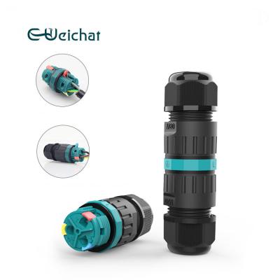 China Led Lighting Factory Direct Sales 2 3 Pin Cable Power Electrical Fast Ip68 Waterproof Connector for sale