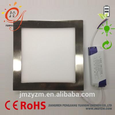 China House Square Recessed Ultra Thin Chrome Led Panel Light Backlight for sale