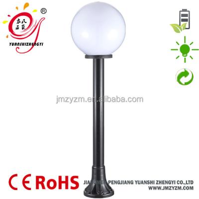 China Park Wholesale IP44 E27 300mm Outdoor Acrylic Opal Globe Post Garden Light Not Solar for sale