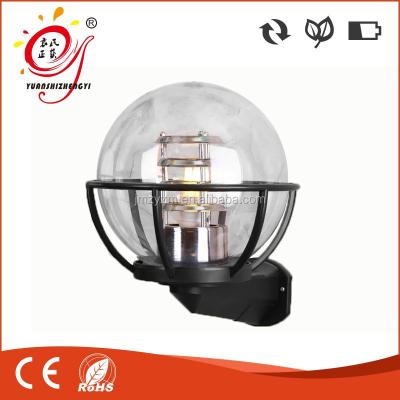 China Polycarbonate 250mm ABS plastic transparent cover and clear lamp base wall lamps with protection cover for sale