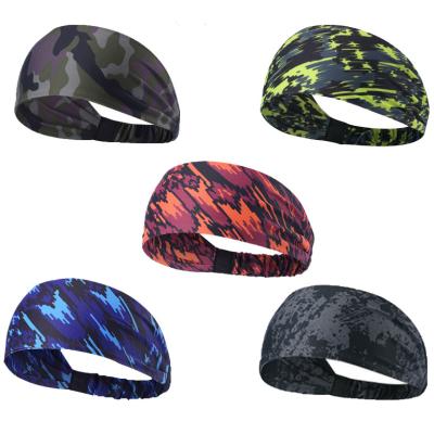 China Wholesale Mens Sports Headband Designer Elastic Custom Stretch Headband Sporty Custom Headbands for sale