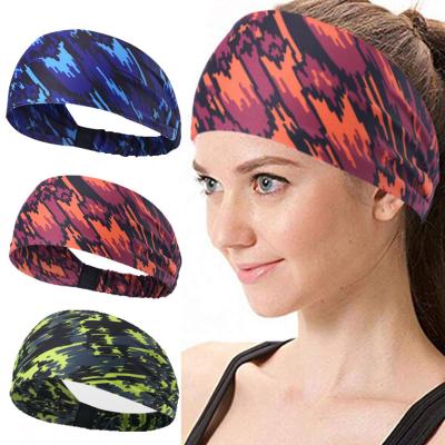 China Wholesale Sporty High Quality Cloth Fabric Tie Headband Custom Spoort Spoort Headband For Women Men for sale