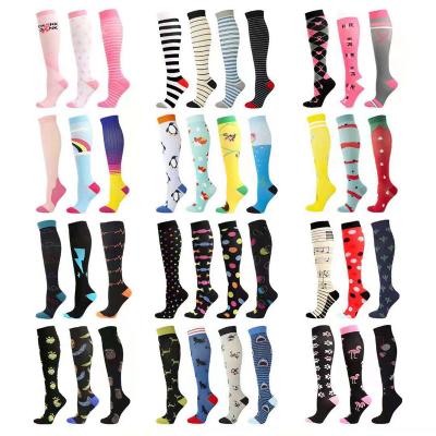 China Cheap Breathable Multicolor Women Compression Sports Stockings Outdoor Cycling Running Custom Socks Men for sale