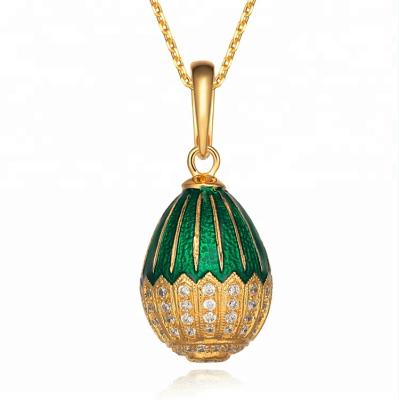 China Silver OEM Customize Designs 925 Sterling Silver Faberge Egg Charms Pendant for sale