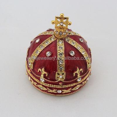 China Nickel and Lead Free Best Selling Wedding Gifts Crown Trinket Box, Jewelry Boxes for Women for sale