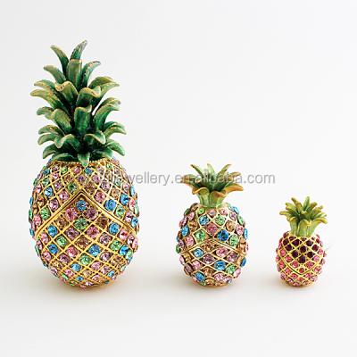 China Metal Fruit Jewelery Boxes / Trinket Boxes - Pineapple. for sale