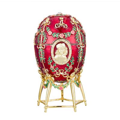 China 100% Handmade Alexandra Palace Egg Box Faberge Egg Jewelry Boxes/Trinket Boxes for sale