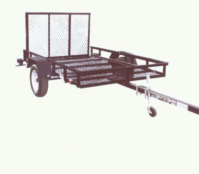 China Car Trailer 2021 Hot Sales Galvanized 9x5 Tandem 2 Ton Hydraulic Tipper Tipping Box Farm Factory Trailer for sale