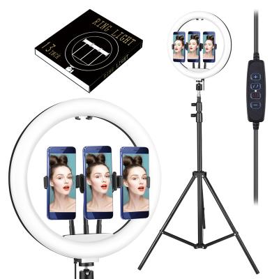 China Adjustable Tempurate Color Kinscoter 13 Inch Led Video Ring Light Phone Photography 3200-5600K Ring Lamp For Lamp Makeup for sale