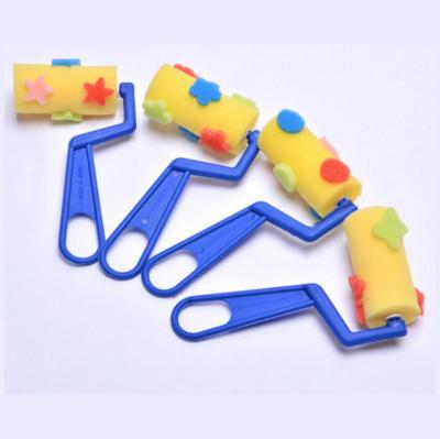 China High Quality Painting Children Sponge DIY Roller Artist Brush Set For Children Painting for sale