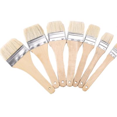 China Professional Artist Brush Set Boar Hair Oil Watercolor Gouache Acrylic Paint 7 Pcs Different Sizes for sale