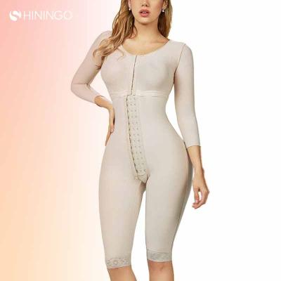 China Breathable Body Shaper Shapewear Waist Trainer Tummy Control Butt Lifter Medical Full Body Shaper Fast Delivery for sale