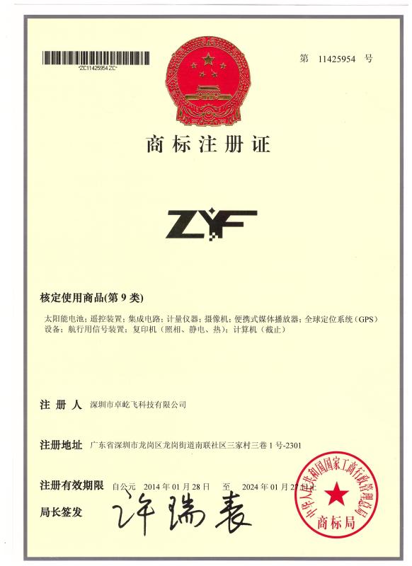 Trademark - Shenzhen ZYF Technology Limited