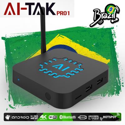 China Kasten-Brasiliens 4K 400 HTV5 IPTV Fernsehkanäle Bluetooth Android 6,0 mit Play-back zu verkaufen