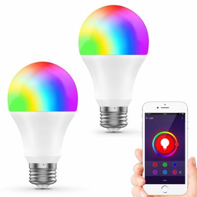 China 2 Packs Smart Wifi LED Bulb Wireless Remote Controlled 75W Equivalent for sale