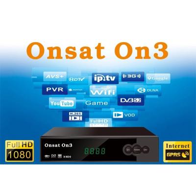 Chine Récepteur combiné Onsat On3 DVB-S2 DVB-T2 de l'Afrique de 2 de port USB récepteurs de la télévision par satellite HD à vendre