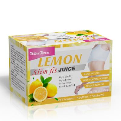 China Low Fat Lemon Fruit Juice Powder Beauty Slimming Orange Juice For Lady, 5g X 10 Packets, Natural Fruit Drink for sale