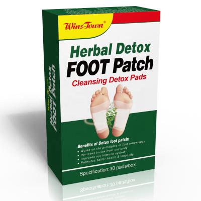 China Bamboo detox foot patch with adhesive Chinese best foot pad detox welcome OEM foot patch for sale