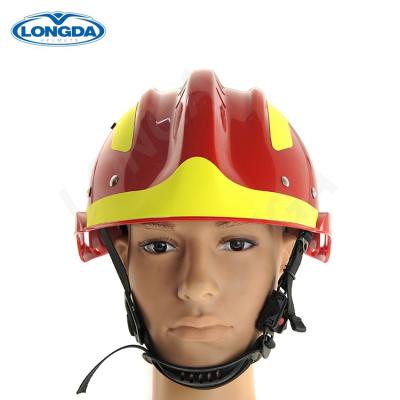 China Water Proof And Fog Proof Rescue Safety Fire Hot Selling Red Helmet for sale