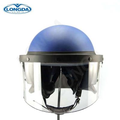 China Water Proof And Fog Proof Protective Police Anti Riot Helmet Riot Helmet With Sun Visor for sale