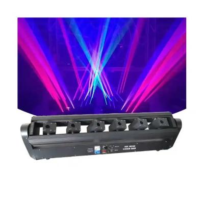 China KTV 6 Ojo Luz de escenario láser Club nocturno Disco Led Beam Moving Head Light Dj Navidad en venta