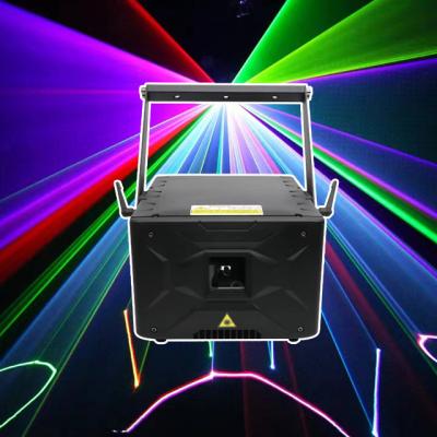 China 50000 Stunden Zeit Laserlicht 10W RGBW Bühnenbild RGB Animation DJ Disco Licht zu verkaufen