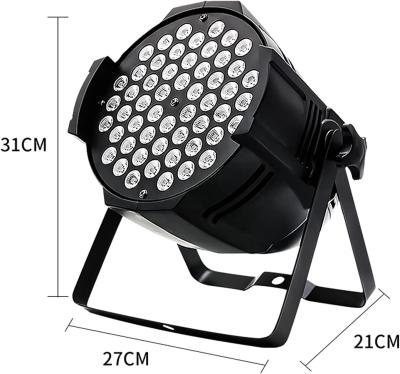 China IP33 LED Par Light 54pcs 3W RGBW Stage Zoom Wash Moving Head For DJ Bar Club for sale