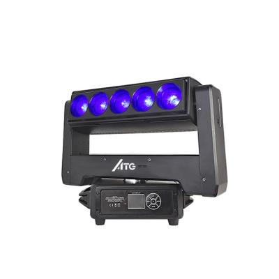 China KTV Bar Stage Lighting 5 Eyes 40W Beam Light with Strobe LED Moving Head Light Controller for sale