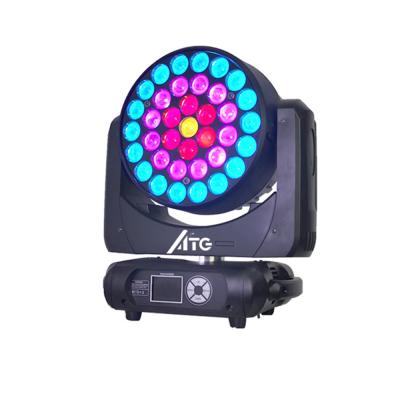 China Nova Chegada 37 * 15W Moving Head LED Beam Light Perfeito Zoom Color Mixed Dj Wash Luzes de palco RGBW 4in1 à venda