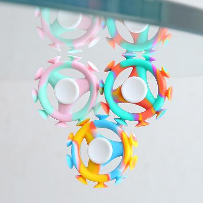 China 30-100g For 2022 Different Shape Silicone Up Spinner Hobby Kids Push Up Bubble Bumpy Spinner Noise Toy for sale