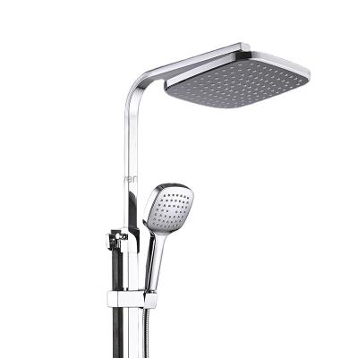 China Freestanding Portable China Premium Material Durable Slide Bar Modern Bracket Up Square Shower Head for sale