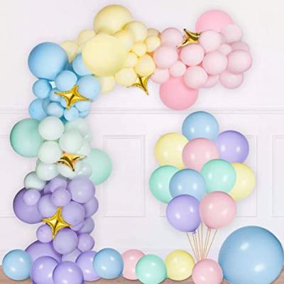 China Multicolor Balloon Wedding Non-Toxic Wholesale Macaron Latex Birthday Party Decoration Custom Balloons For Wedding Baby Shower Decorations for sale