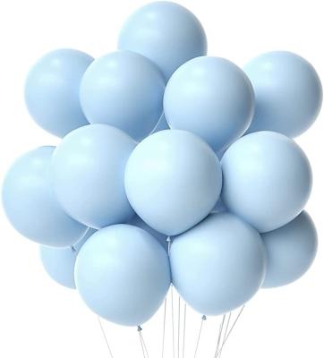 China Non-Toxic Blue Macaron Balloons Garland Arch Kit 18inch 12inch 10inch 5inch Pastel Blue Latex Balloons For Decoration for sale