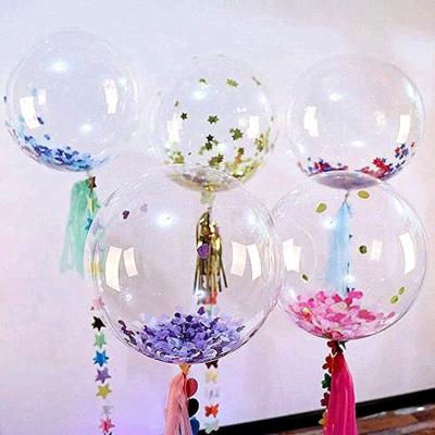 China Decoration Non-Toxic Large Wide Mouth Party Transparent PVC Bobo Balloons Clear Wide Neck Bubble Balloon for sale