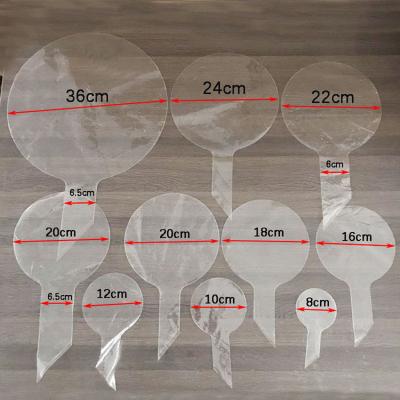 China Wholesale Non-Toxic Printed Mother's Day Bobo Wide Neck Balloons 24 Inch Transparent Wide Mouth Pool Helium Deco Plastic Bubble Balloons for sale