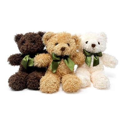 China 9 Inch Size Cute Stuffed Teddy Bear Plush Stuffed Animal Backs Teddy Bears In 3 Colors for sale