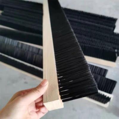 China Hotels Price Cheap High Quality Block Strip Wooden Handle Brush PP Wire Nylon Bristle With Wooden Base For Block Machine for sale