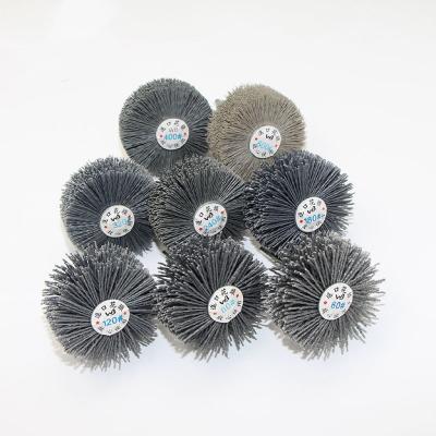 China Industrial brushes for cleaning abrasive wire flower head polishing brush for sale