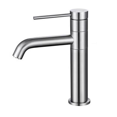 China Bathroom Toilet Mixer Basin Modern Cheap Single Hole Stainless Steel Hot And Cold Faucet for sale