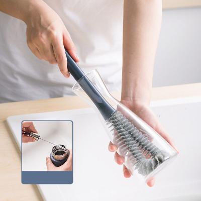 China Durable Comfortable Water Bottle Brush Cleaning Brush Handles Bottle Brush With Long Handle Cup Cleaning for sale