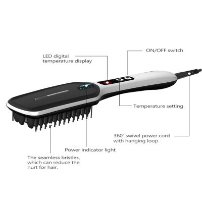 China Comfortable Multifunctional Automatic Men's Beard Straight Hair Comb Advanced Anti-scalding Ion Heated Straight Hair Comb Electric for sale