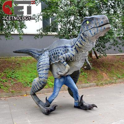 China Theme park interactive t-rex dinosaur silicone rubber artificial lifelike costume for celebration for sale