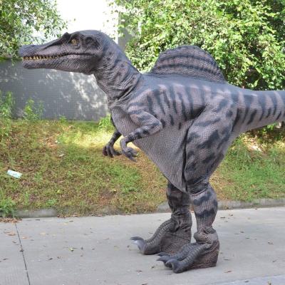 China Antirust Realistic Robotic Realistic Dinosaur Costume Dinosaur Parade Theme Park Raptor Obvious Legs for sale