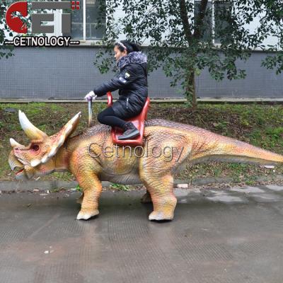 China ride dinosaur for kids robot dinosaur rides mechanical dinosaur triceratops towers for sale