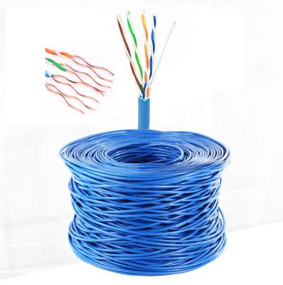 China Network /computer/Camera kabel LAN cat5e cat5 solid 305 LAN cable awg24 cat5e 305m 1000 utp cat5e ftp SFTP CAT6 cabo CFTV network data cables for sale