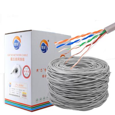 China Network system wholesale 305m OEM utp cat5 cat6 network cable cat5e cat6e CCA LAN cable utp cat 5e for computer use factory 1000 inch for sale