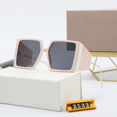 China 2022 new style hot sale ladies fashion sunglasses gradient big frame square glass opaque high-end sunglasses for sale